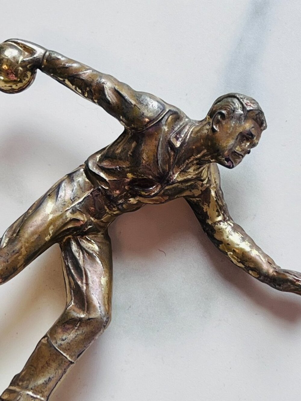 Vintage Mid-century (or earlier) Male / Female Bowling Trophy Set - Picture 2 of 12